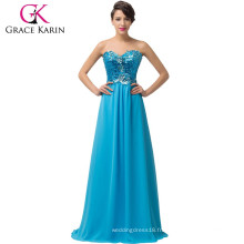 Grace Karin Strapless Sweetheart Sequins Robe perlée Nouveautés Long Robes de soirée CL6146-2 #